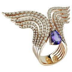 Anello Damiani con diamante e ametista