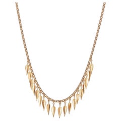 Adeia Roman Leaf Chain Necklace in 18kt Fairmined Ecological Yellow Gold