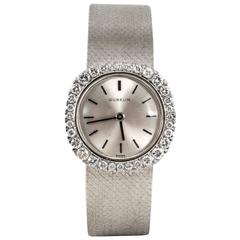 Gubelin Lady's White Gold Diamond Evening Wristwatch