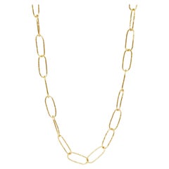 Paperclip Light Large Gold 18k Necklace