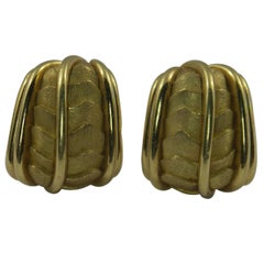 Henry Dunay Organic Design Gold Earrings