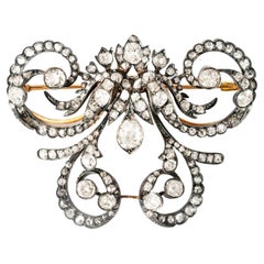 Tiara Convertible Diamond Vintage Brooch