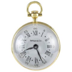 Retro Tiffany & Co. Crystal Gold Clock Pendant