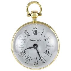Tiffany & Co. Crystal Gold Clock Pendant 2