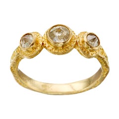 Steven Battelle 0,8 Karat Dreifach-Champagner-Diamant-Ring aus 18K Gold