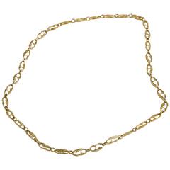 Gold Heron Links Necklace