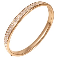 Matthia's & Claire 18k Rose Gold and Diamond Cuff Bangle Bracelet
