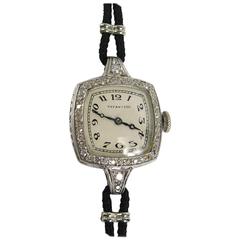  Tiffany & Co. Audemars Piguet & Co. Platinum Diamond Wristwatch