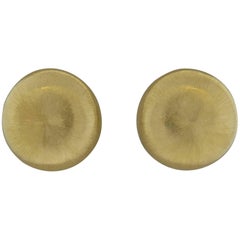 Buccellati Gold Classic Button Earrings