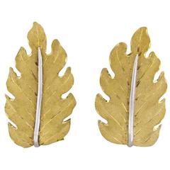 Classic Buccellati Gold Leaf Earrings 2