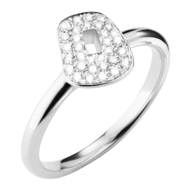 For Sale:  Mattioli 18K White Gold and White Diamonds Puzzle Ring