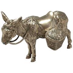 19th Century Silver Donkey sculpture 9
