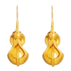 24K Gold Handcrafted Hercules Knot Earring