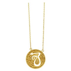 Suneera Collier en plaqué or 18 carats avec signe du zodiaque Capricorn