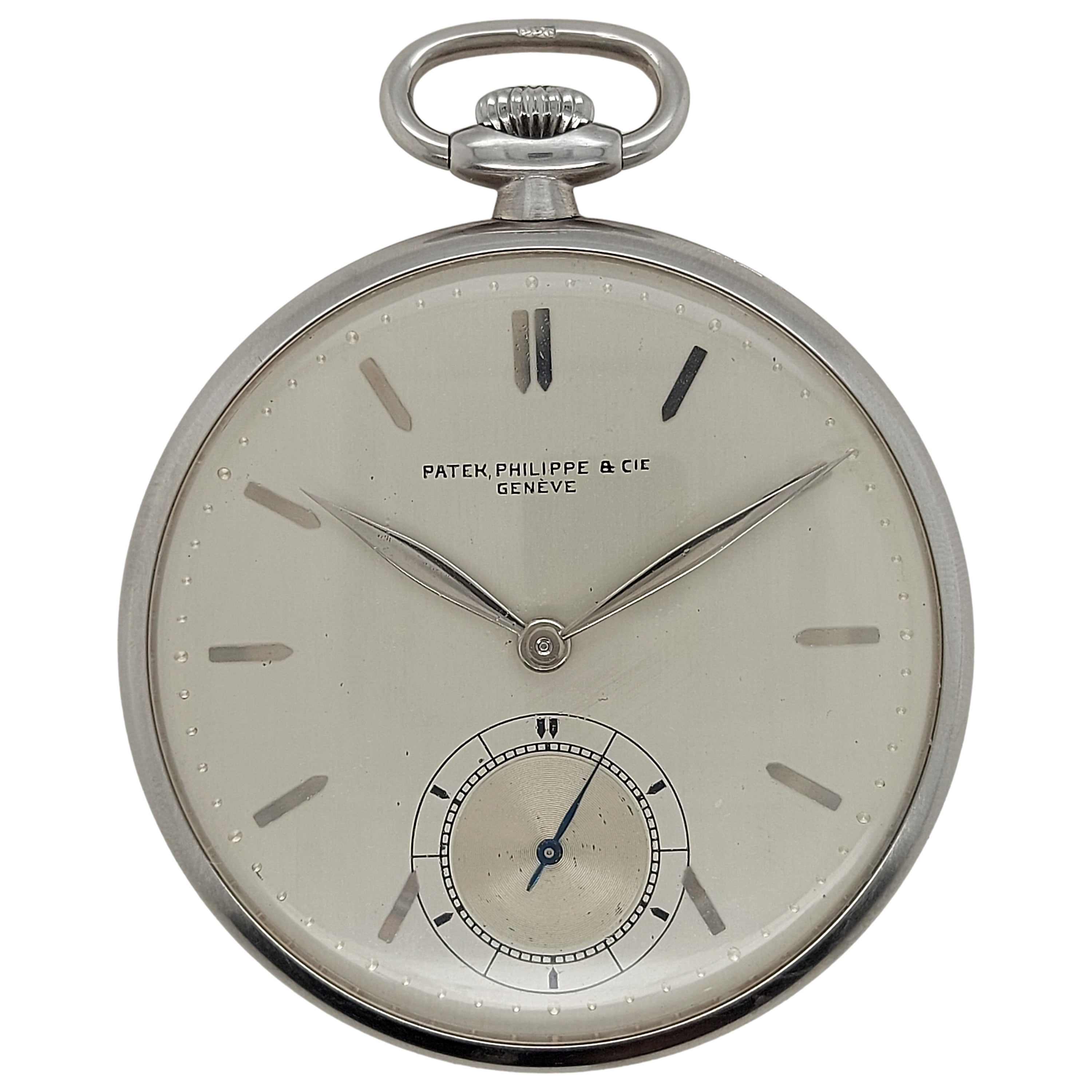 Patek Philip and Cie Pocket watch Staybrite Steel Rare Collectors For Sale  at 1stDibs