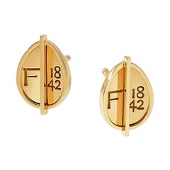 Fabergé 1842 Gelbgold Petite Egg Ohrstecker
