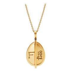 Fabergé 1842 Yellow Gold Grande Egg Pendant