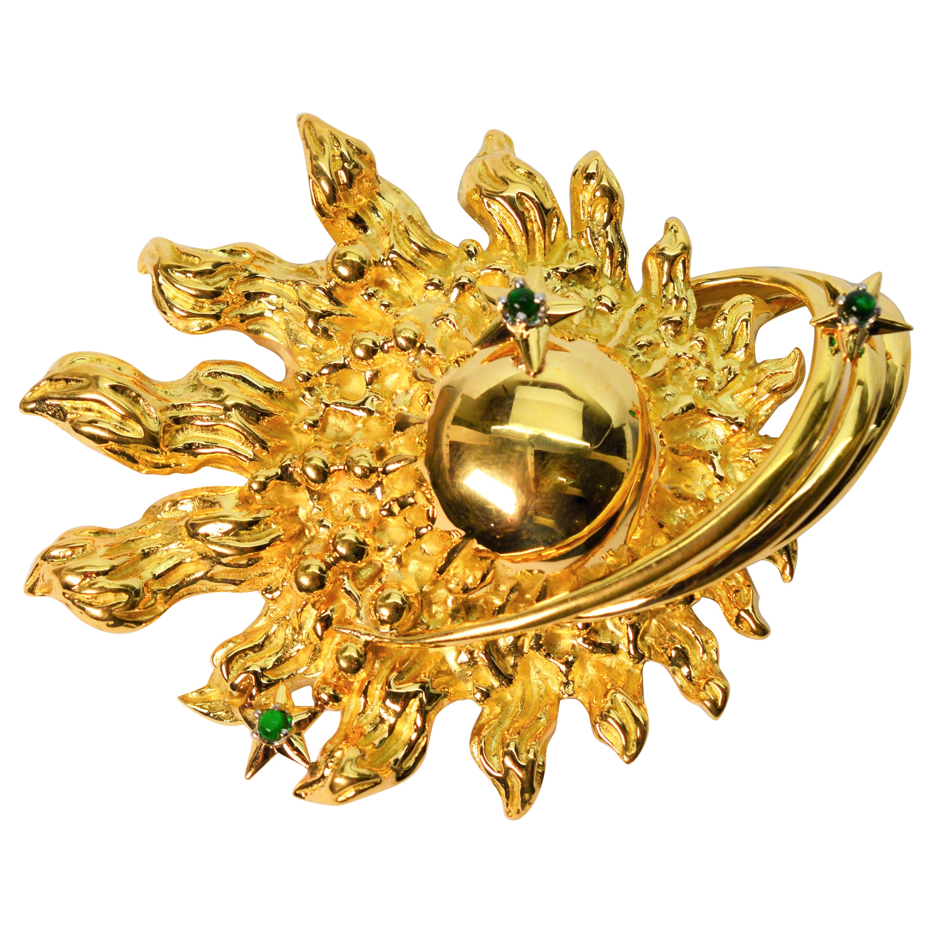 Helen Hayes Woman of the Year Gold Presentation Custom Brooch by Tiffany