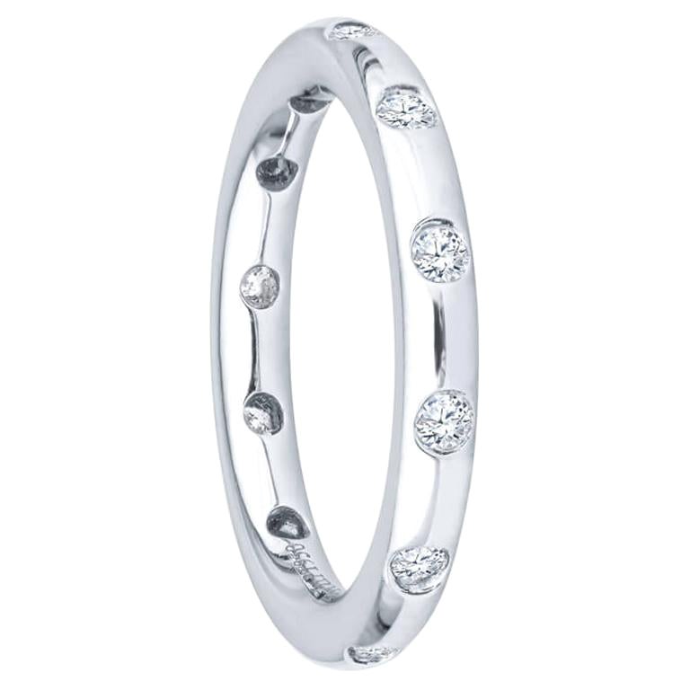 Tiffany & Co. 0.18ctw Diamonds Platinum Bezet Ring For Sale