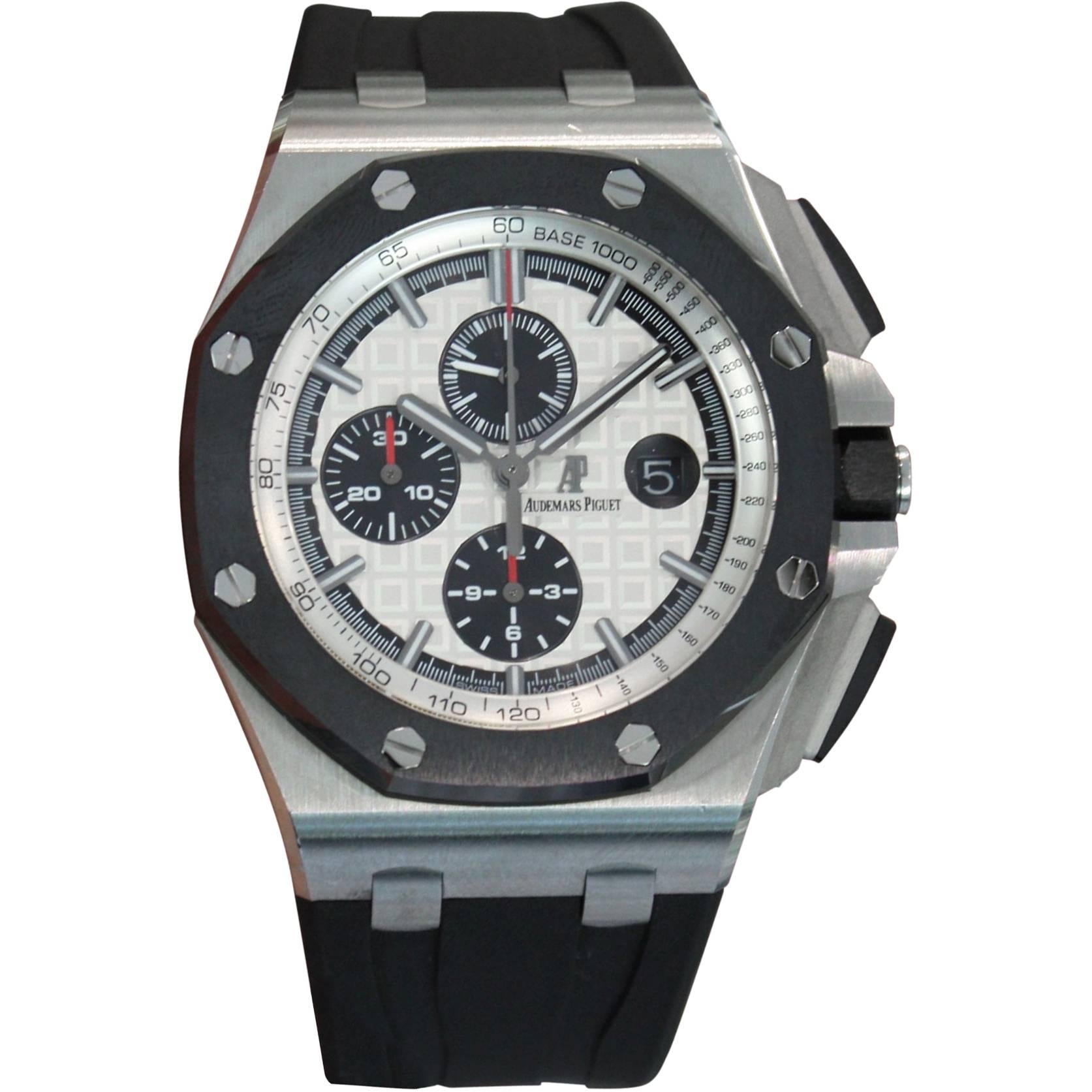 Audemars Piguet Stainless Steel Royal Oak Offshore Chronograph Wristwatch 