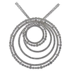 Bucherer Gold 4.25ctw Diamond Pendant Necklace