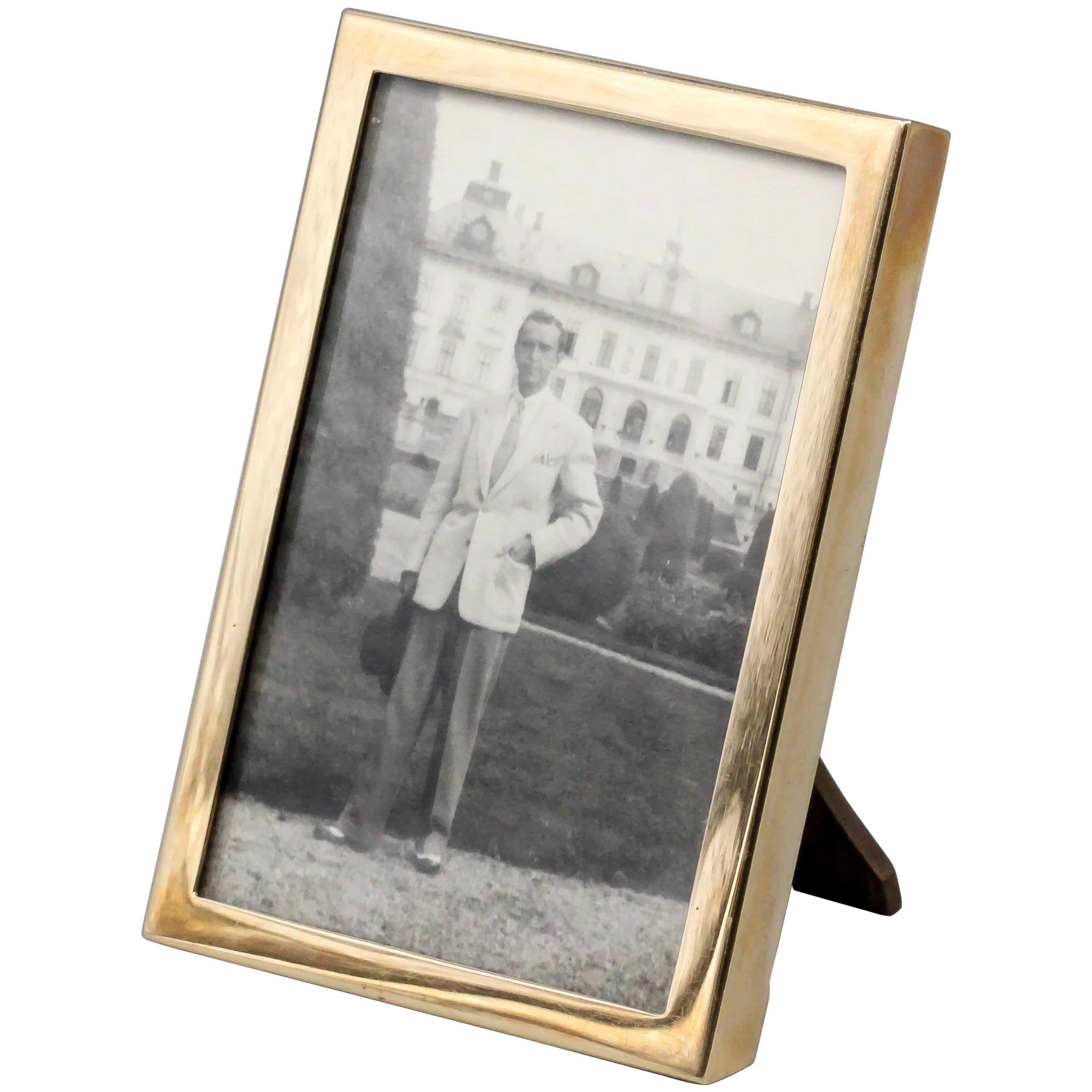 1920s Tiffany & Co. Makers Art Deco Gold Picture Frame