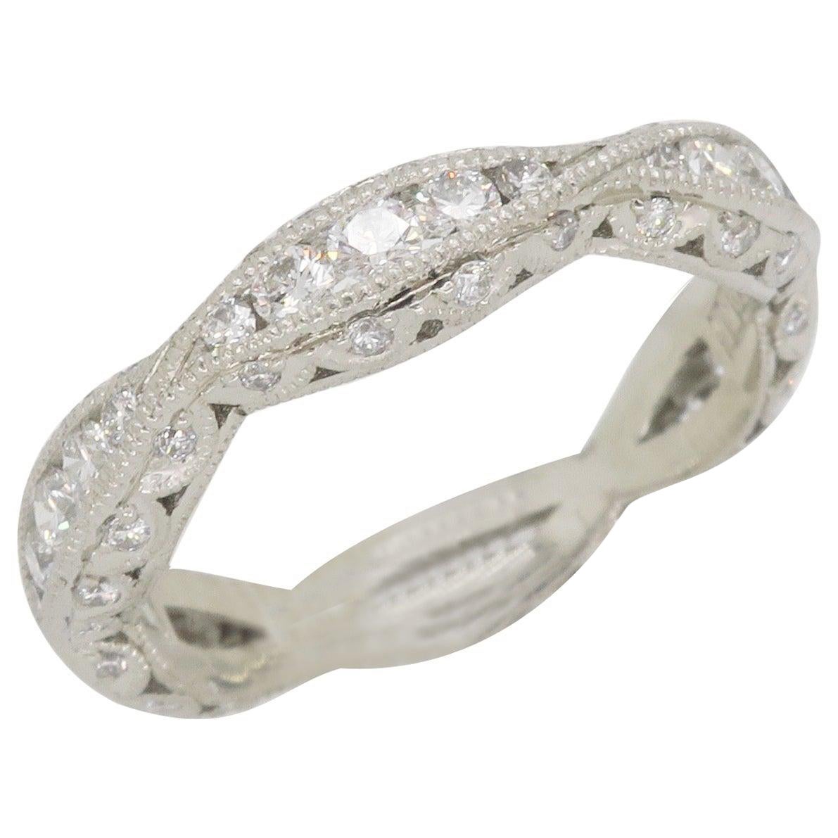 Platinum Tacori Diamond Eternity Band