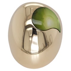18kt Yellow Gold Mattioli Ring with Mother of Pearl