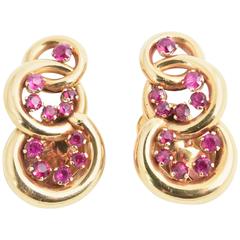 Ruby Clip-on Earrings