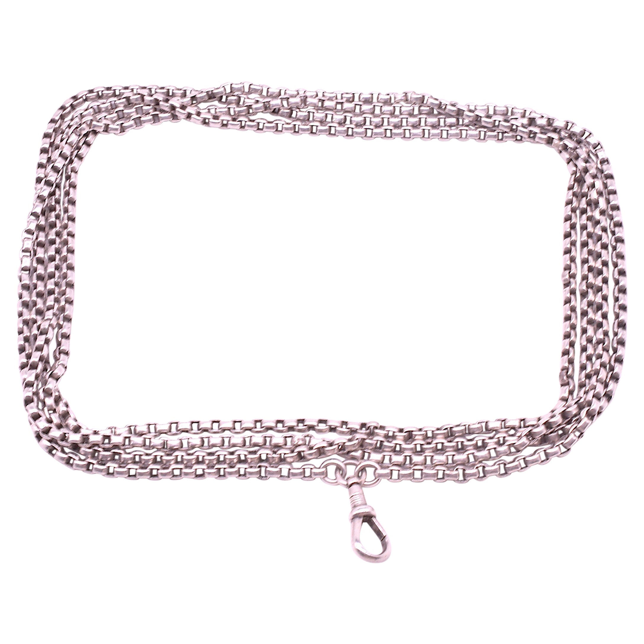 Sterling Silver Watch Chain, circa 1880 For Sale at 1stDibs cadena