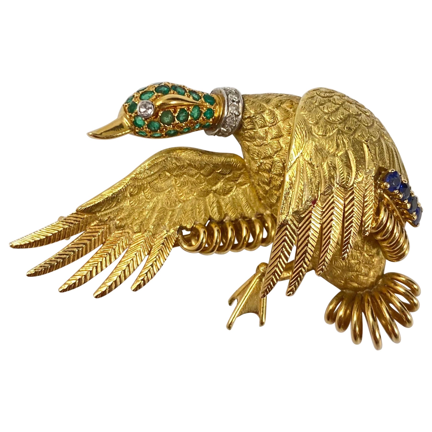 Hermes Feather Brooch - For Sale on 1stDibs