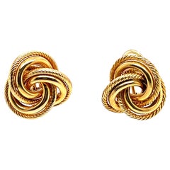 Boucles d'oreilles tourbillon or