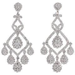 Diamond Gold Chandelier Earrings 10