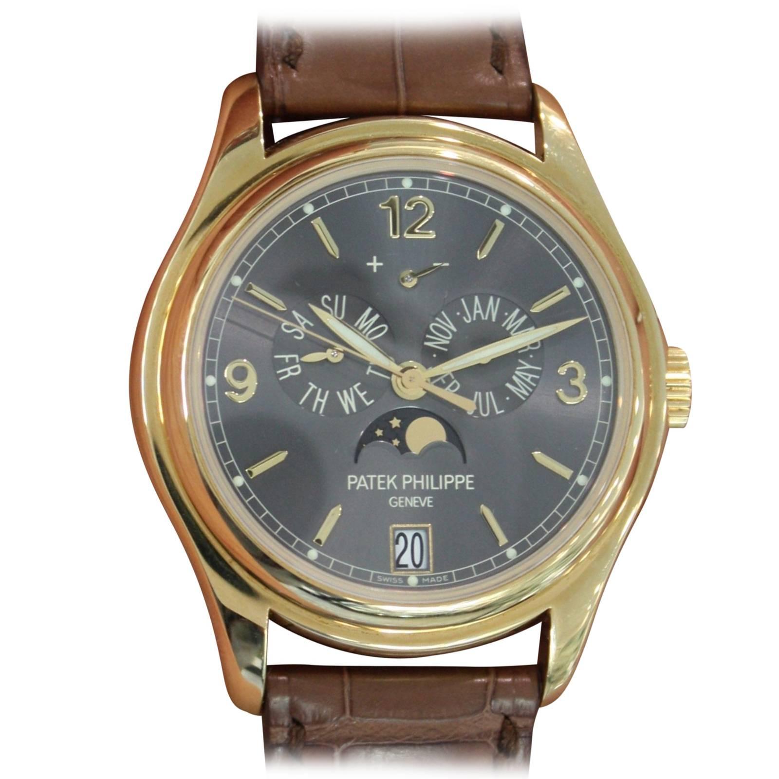 Patek Philippe Yellow Gold Annual Calendar Automatic Wristwatch Ref 5146J-010 