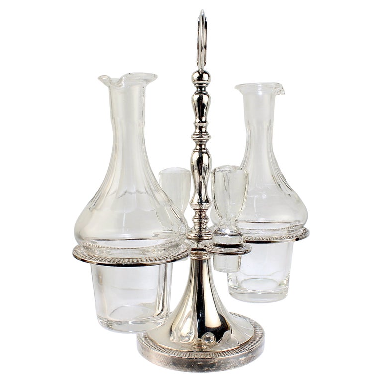 Vintage Israel Freeman Silver Plate Cruet Set For Sale at 1stDibs