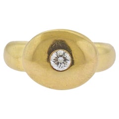 Fred Paris Diamond Gold Ring 
