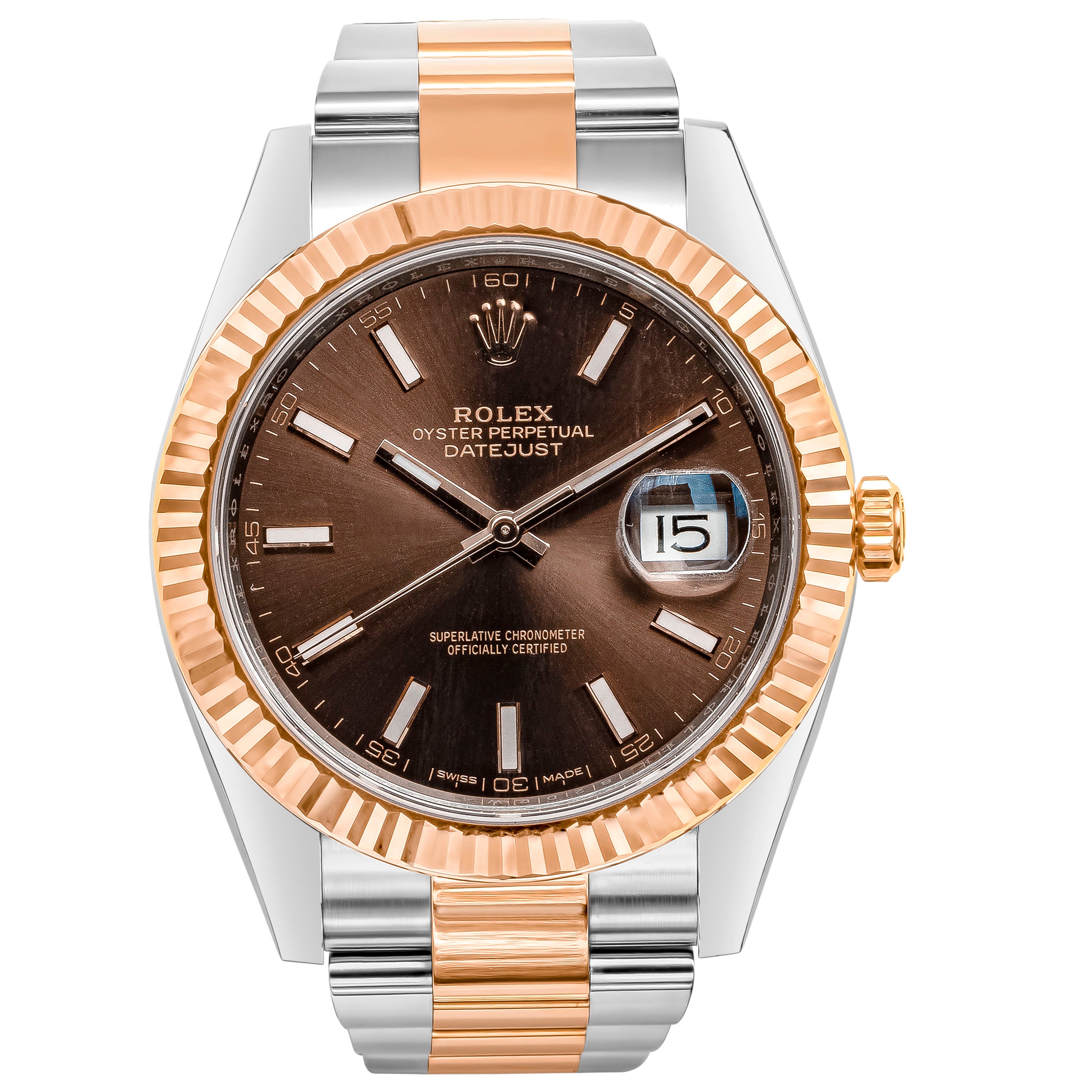 Rolex Datejust 40 Chocolate Brown Dial Two-Tone Wristwatch Ref. 126331
