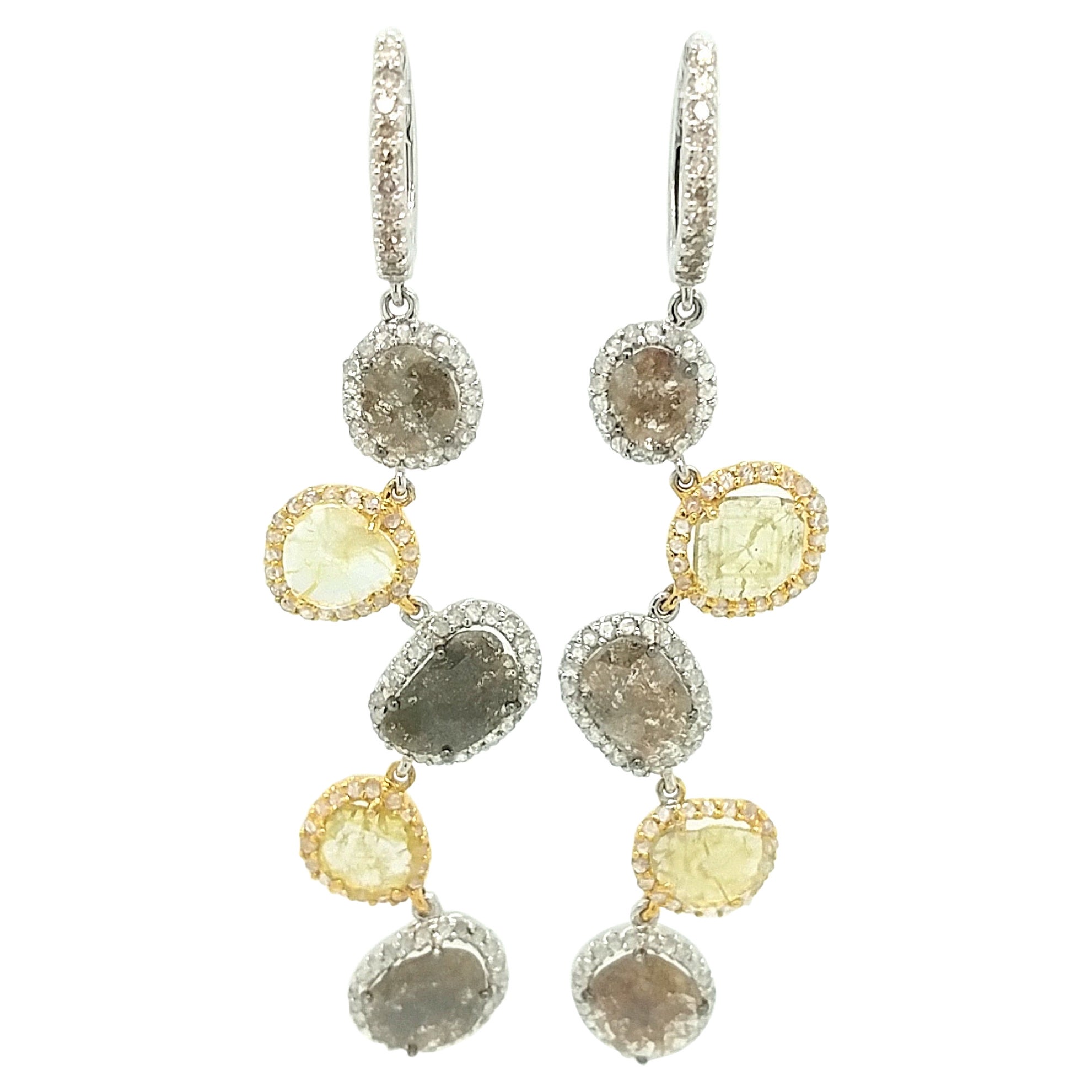 Antique Gold Chandelier Earrings at 1stDibs