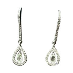 PANIM Briolettes Diamond 18 Karat White Gold Earrings