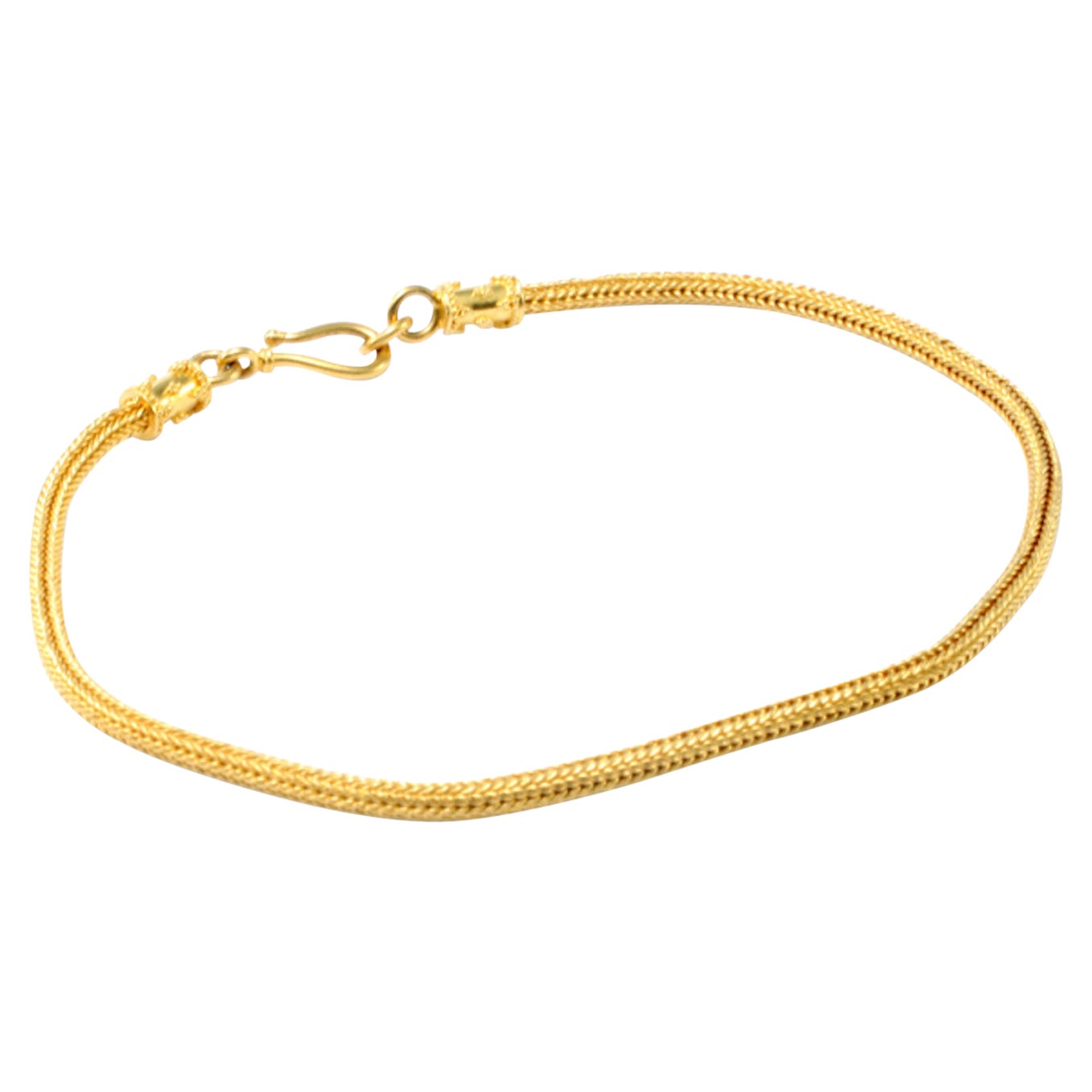 Steven Battelle Handwoven 22K Gold Bracelet