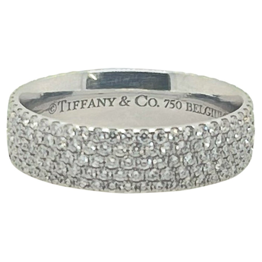 18kt White Gold Tiffany & Co. Metro Design Ring 