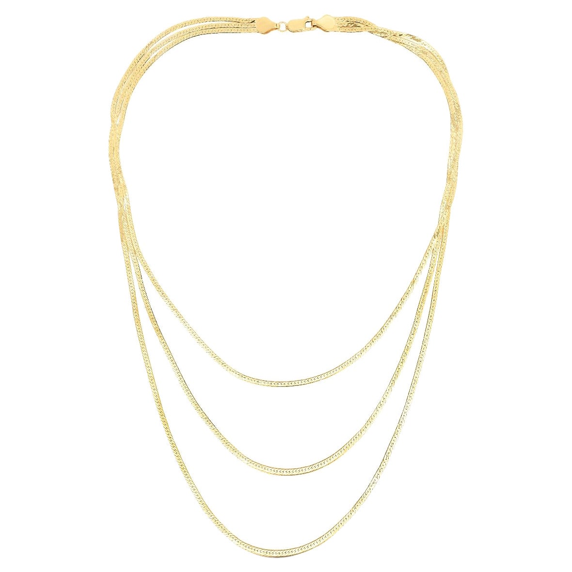Multi Strand Triple Layer Herringbone 