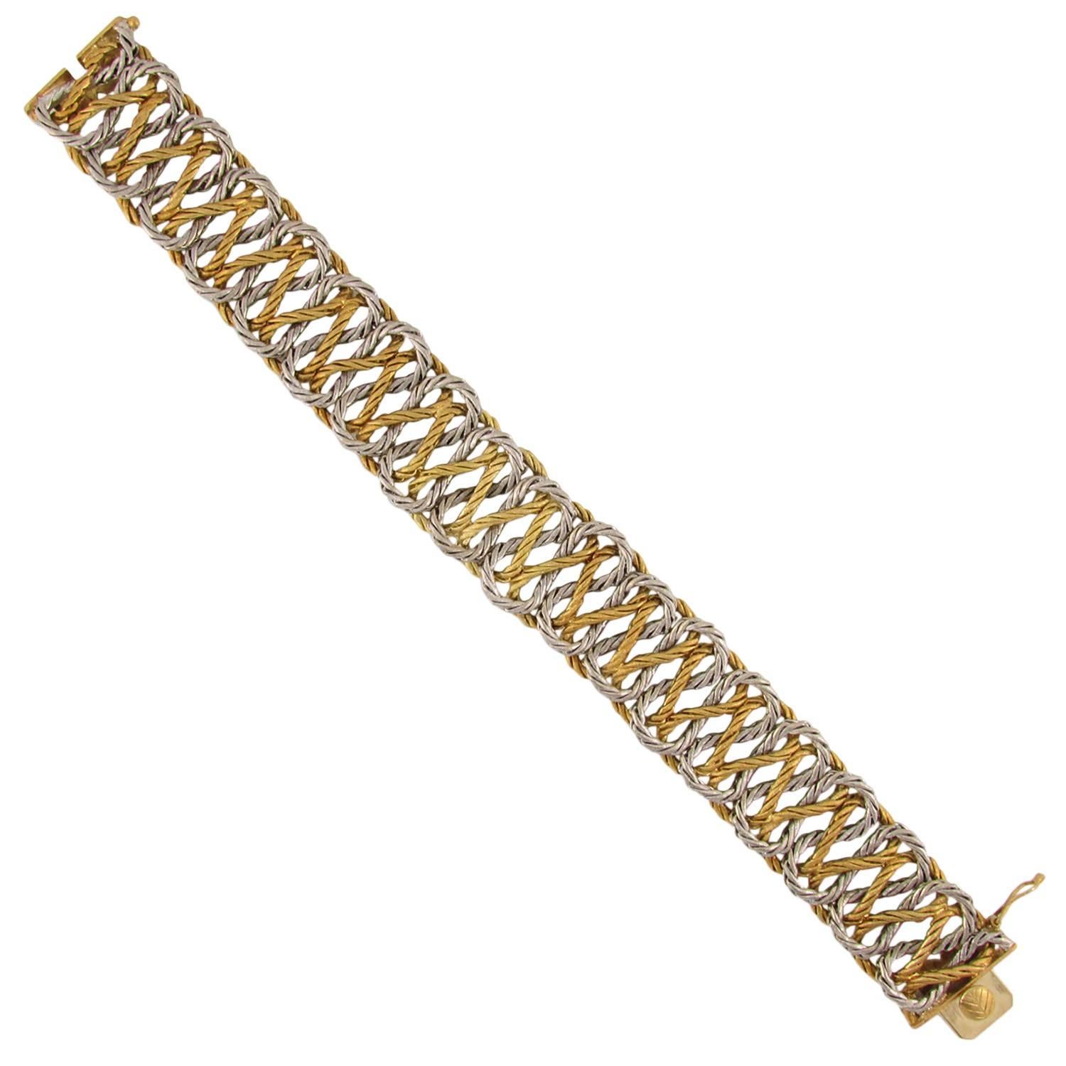 Buccellati Woven Gold "Crepe de Chine" Bracelet