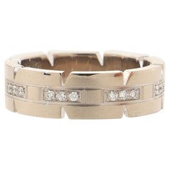 Cartier Tank Francaise Ring 18K White Gold with Diamonds