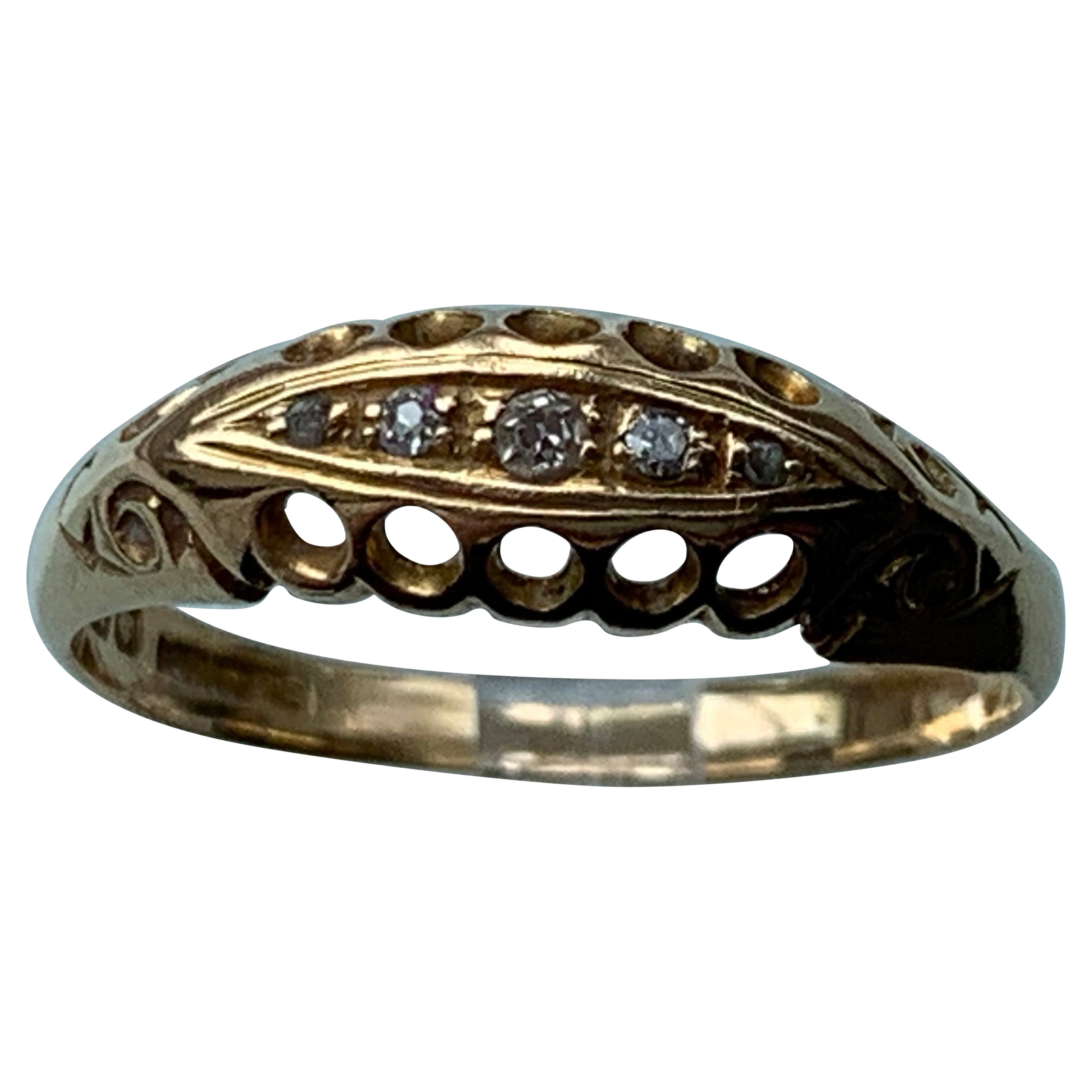 18ct Gold Edwardian Antique Diamond Ring