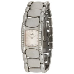 Ebel Beluga Manchette Diamond MOP Dial Bezel Watch 9057A28-10