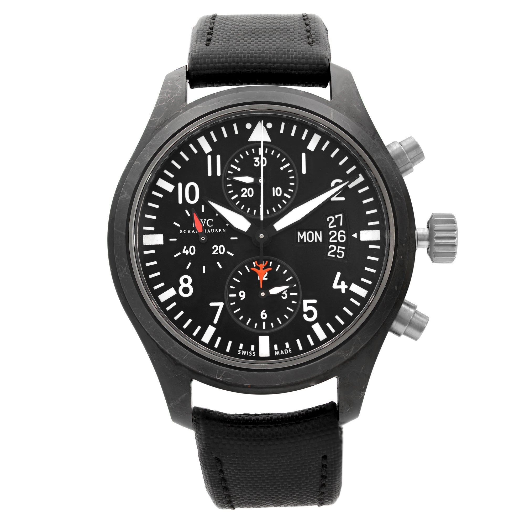 IWC Pilots Top Gun PVD Titanium Black Dial Automatic Mens Watch IW378901