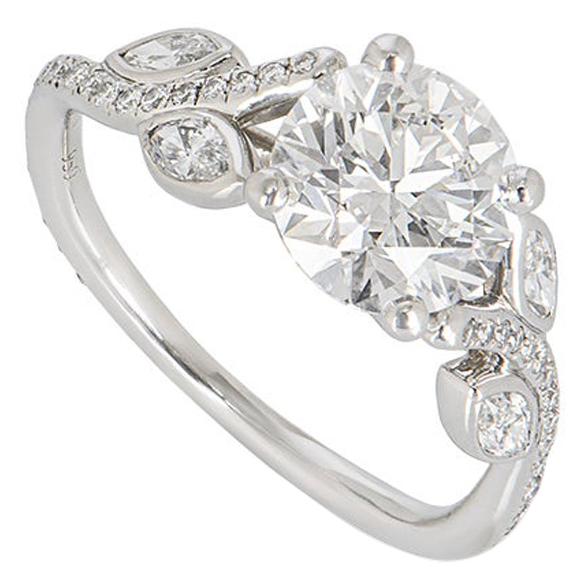 De Beers Classic Diamond Full Pave Band Ring 0.60 Carat in Platinum