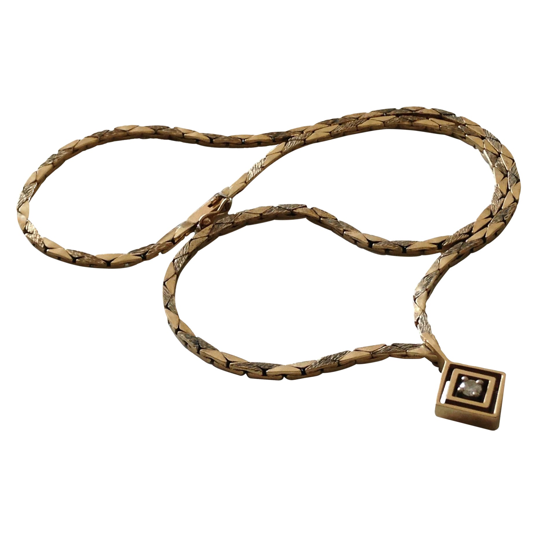 9ct Gold Diamond Necklace