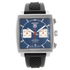 TAG Heuer Monaco Chronograph Blue Dial Automatic Mens Watch CAW2111.FC6183